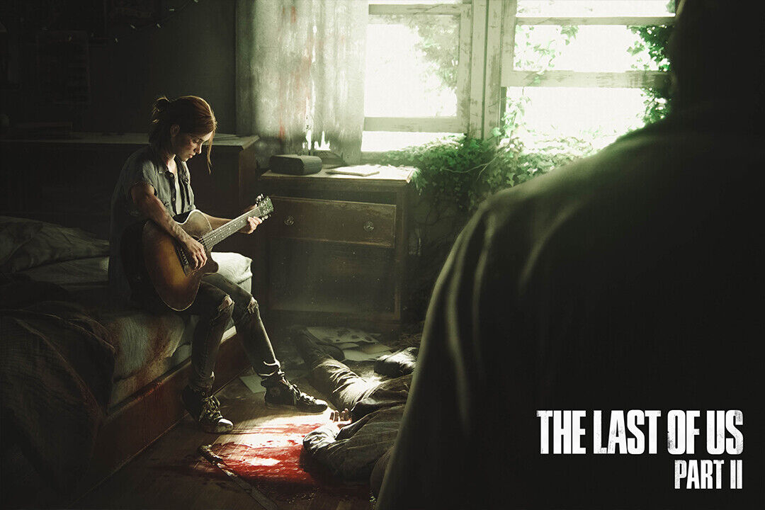 The Last Of Us 2 Ellie Zombie Horror Game Poster Wall Art Print Home Wall Decor