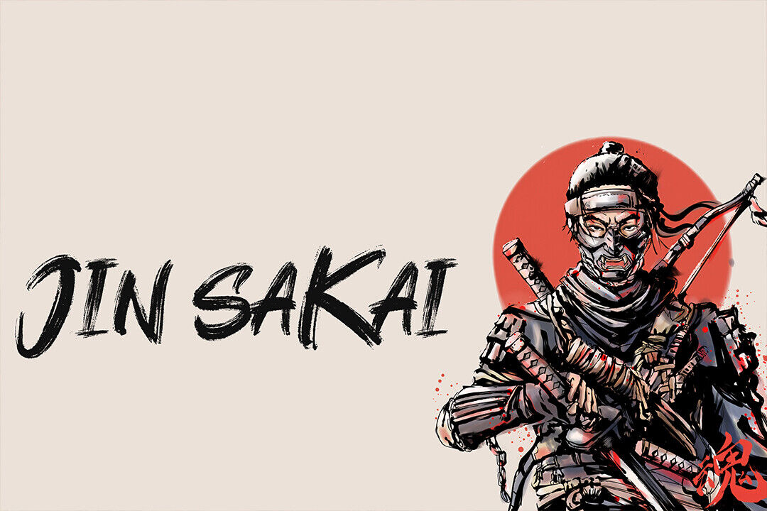 Ghost Of Tsushima Warrior Fight Video Game Poster Wall Art Print Home Wall Decor