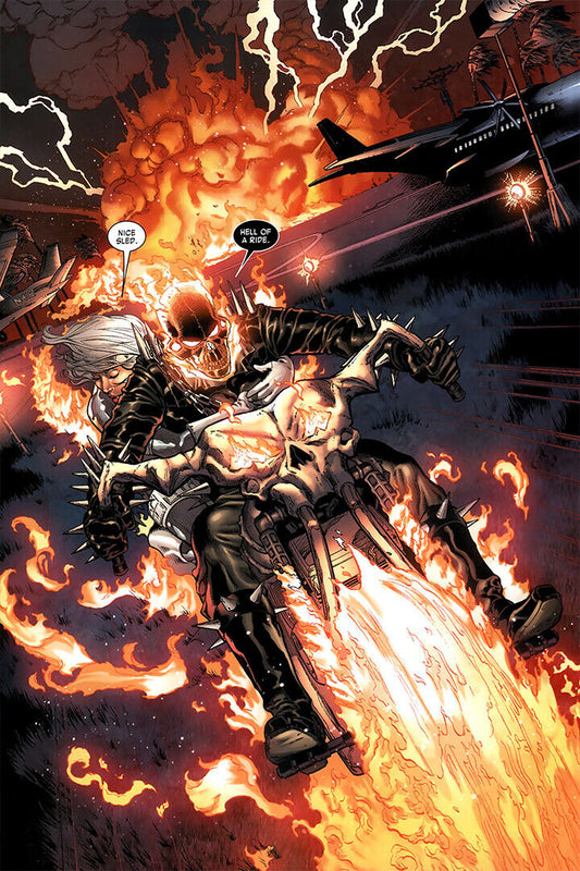 Ghost Rider Nicolas Cage Adventure Action Movie Poster Wall Art Print Home Wall Decor
