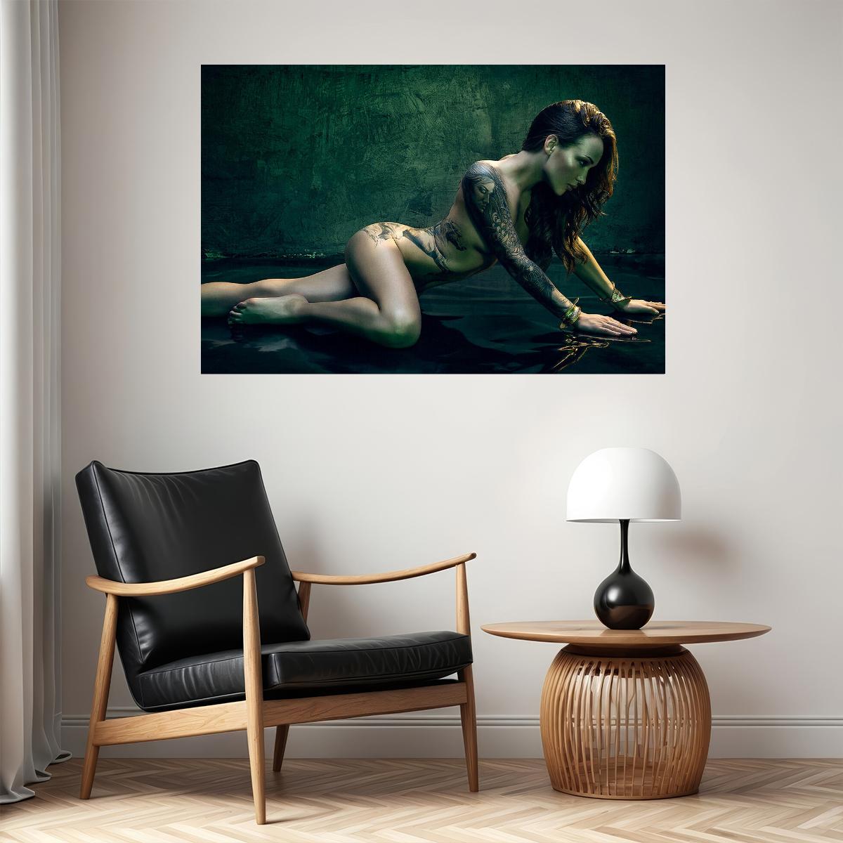 Tattoo Girl Beauty Hot Tattoo Model Poster Wall Art Print Home Wall Decor
