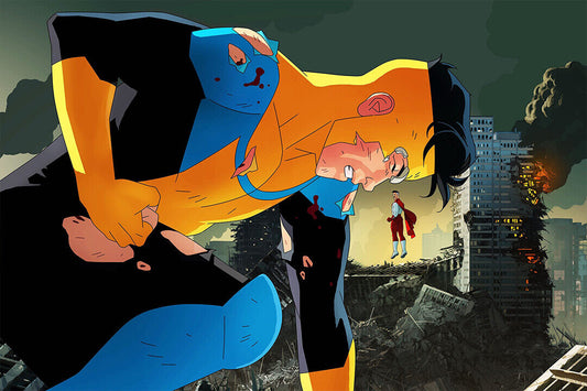 Invincible Mark Grayson Super Hero Fight Tv Poster Wall Art Print Home Wall Decor