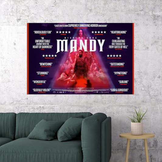 Mandy Nicholas Cage Fight Revenge Movie Poster Wall Art Print Home Wall Decor