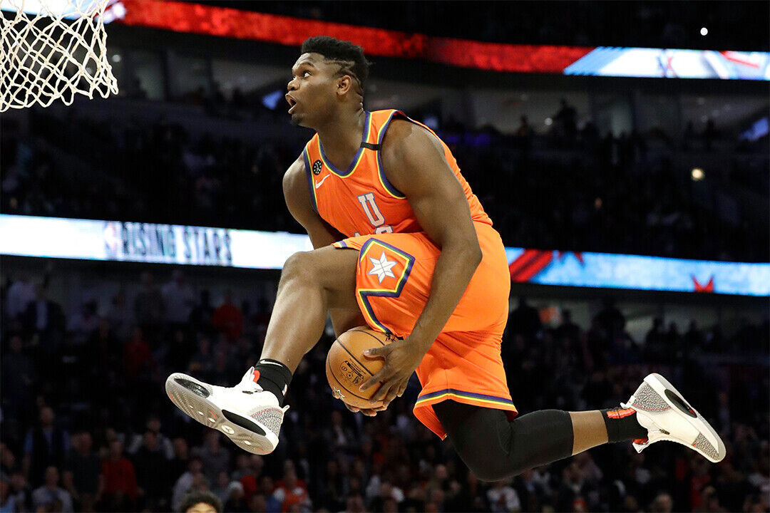 Zion Williamson New Orleans Dunk Poster Wall Art Print Home Wall Decor