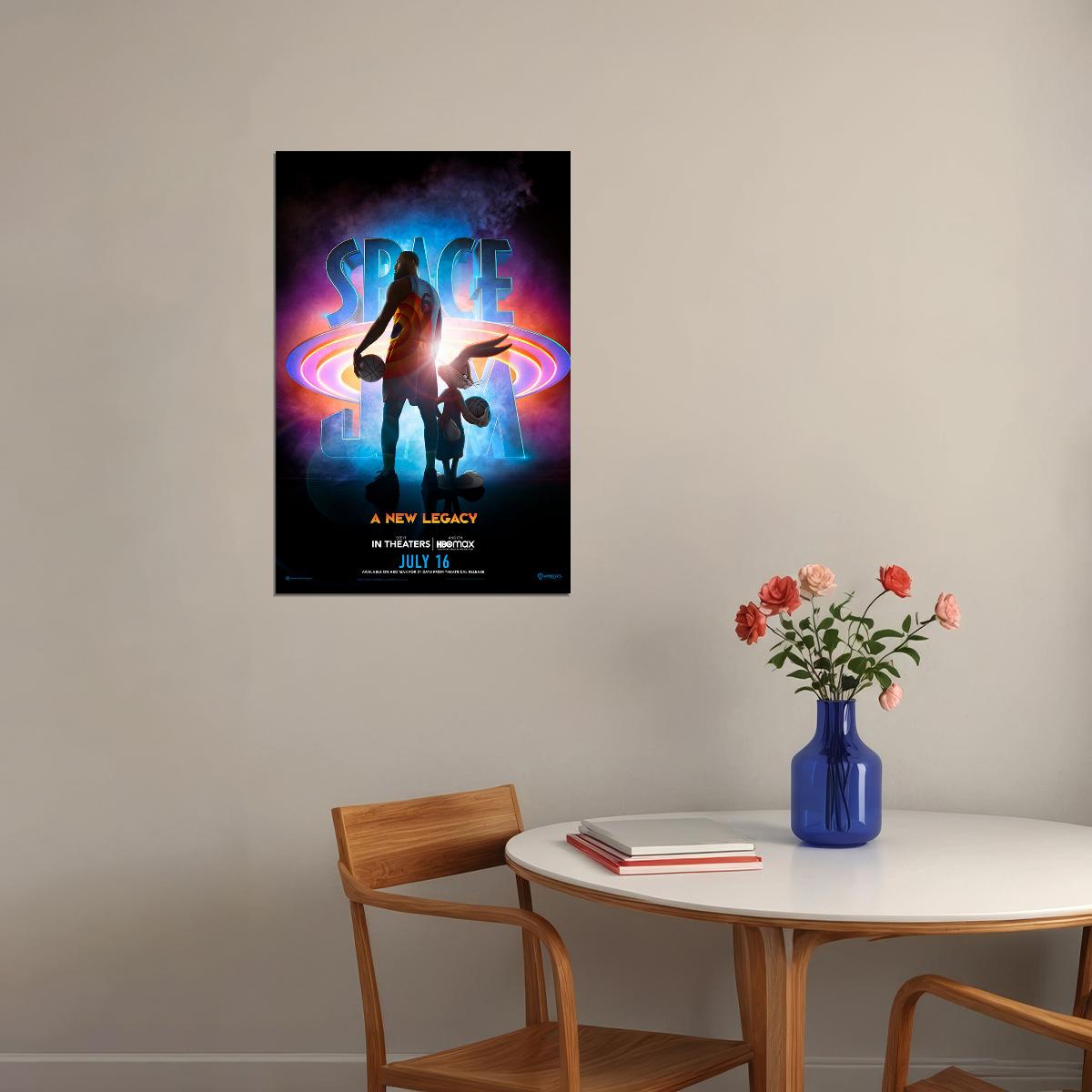 Space Dunk 2 New Legacy Lebron James Movie Poster Wall Art Print Home Wall Decor