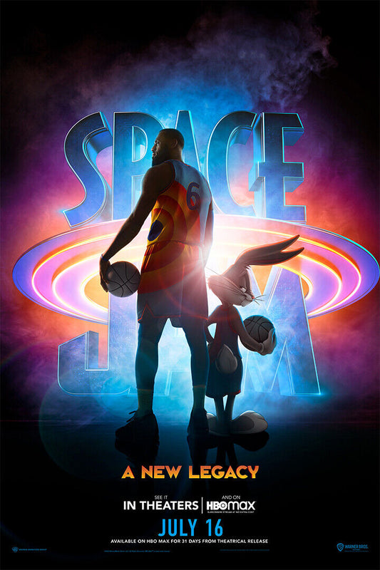 Space Dunk 2 New Legacy Lebron James Movie Poster Wall Art Print Home Wall Decor