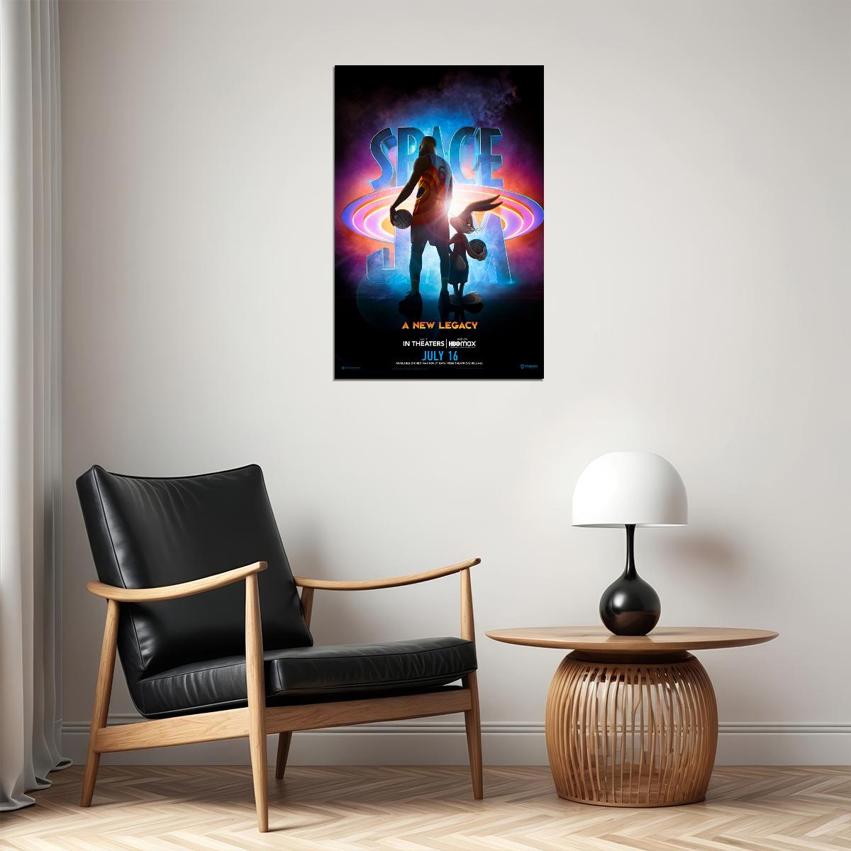 Space Dunk 2 New Legacy Lebron James Movie Poster Wall Art Print Home Wall Decor