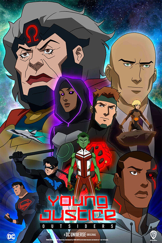 Dc Young Justice Kid Usa Hero Fight Anime Poster Wall Art Print Home Wall Decor