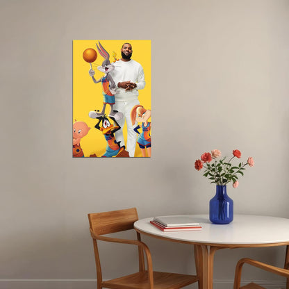 Space 2 New Legacy Lebron James Movie Poster Wall Art Print Home Wall Decor
