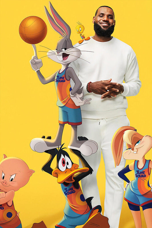 Space 2 New Legacy Lebron James Movie Poster Wall Art Print Home Wall Decor