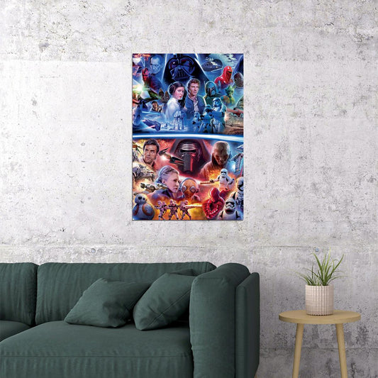 Star War Series Movie Science Fiction Action Poster Wall Art Print Home Wall Decor