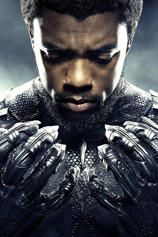 Black Panther Boseman Movie Poster Wall Art Print Home Wall Decor