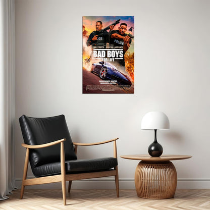 Bad Boys 2 Will Smith Fight Hot Movie Poster Wall Art Print Home Wall Decor