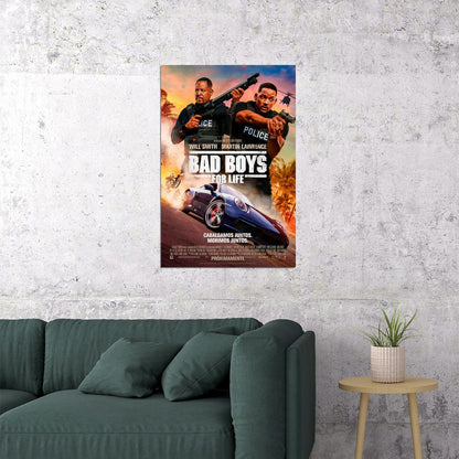 Bad Boys 2 Will Smith Fight Hot Movie Poster Wall Art Print Home Wall Decor