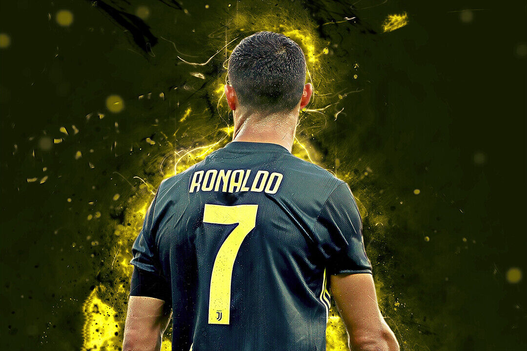 Cristiano Ronaldo Portugal Star Soccer Player Poster Wall Art Print Home Wall Decor
