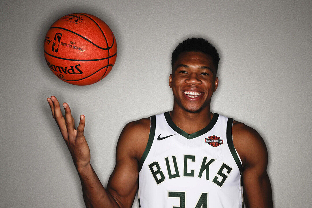 Giannis Antetokounmpo Milwaukee Basketball Poster Wall Art Print Home Wall Decor