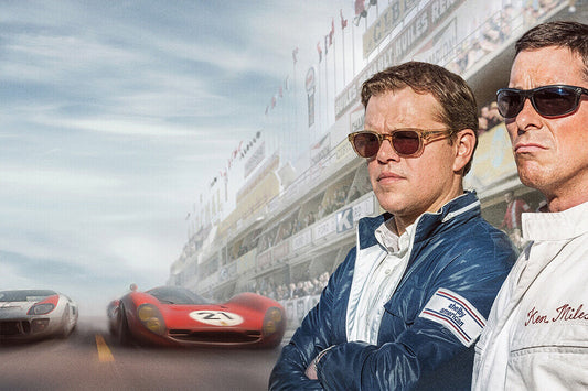 Ford V Ferrari Matt Damon Christian Bale Race Movie Poster Wall Art Print Home Wall Decor
