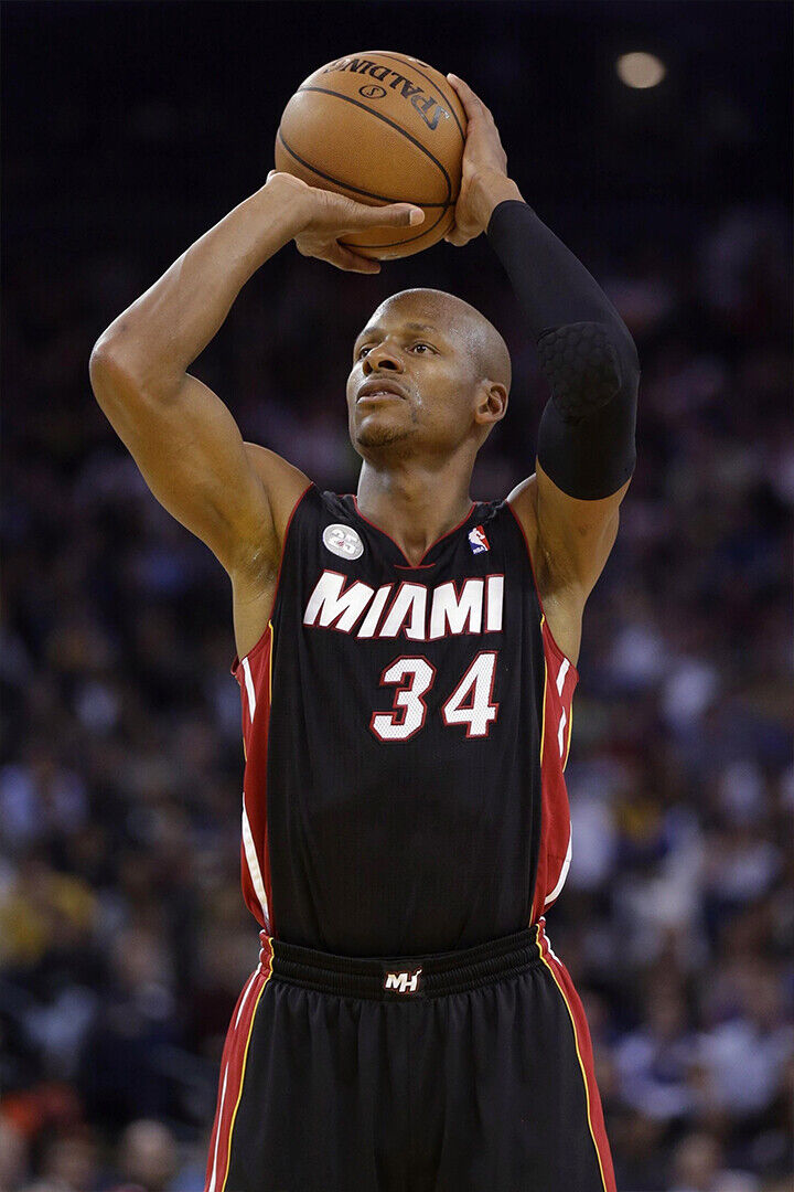 Dunk Block Star Ray Allen Basketball Poster Wall Art Print Home Wall Decor