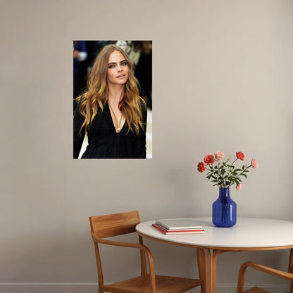 Cara Delevingne Actress Model Fashion Poster Wall Art Print Home Wall Decor