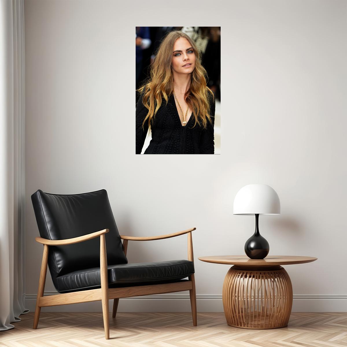 Cara Delevingne Actress Model Fashion Poster Wall Art Print Home Wall Decor