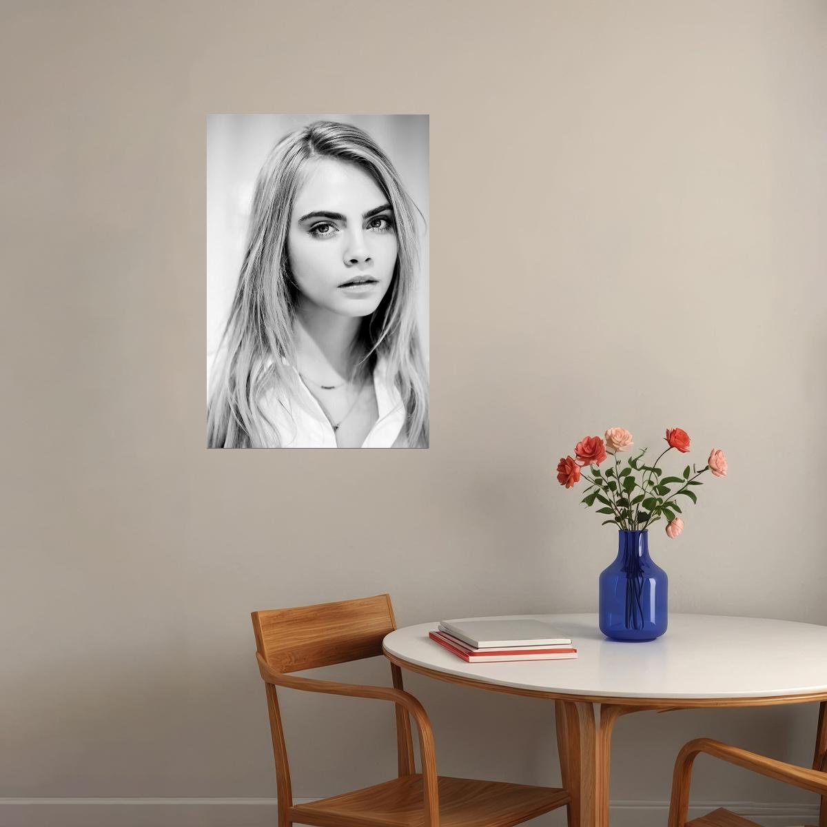 Cara Delevingne Singer Fashion Model Artist Poster Wall Art Print Home Wall Decor