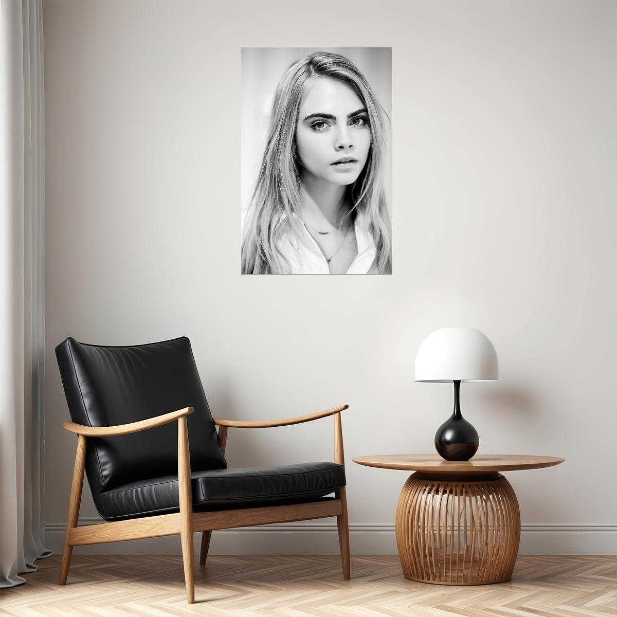 Cara Delevingne Singer Fashion Model Artist Poster Wall Art Print Home Wall Decor