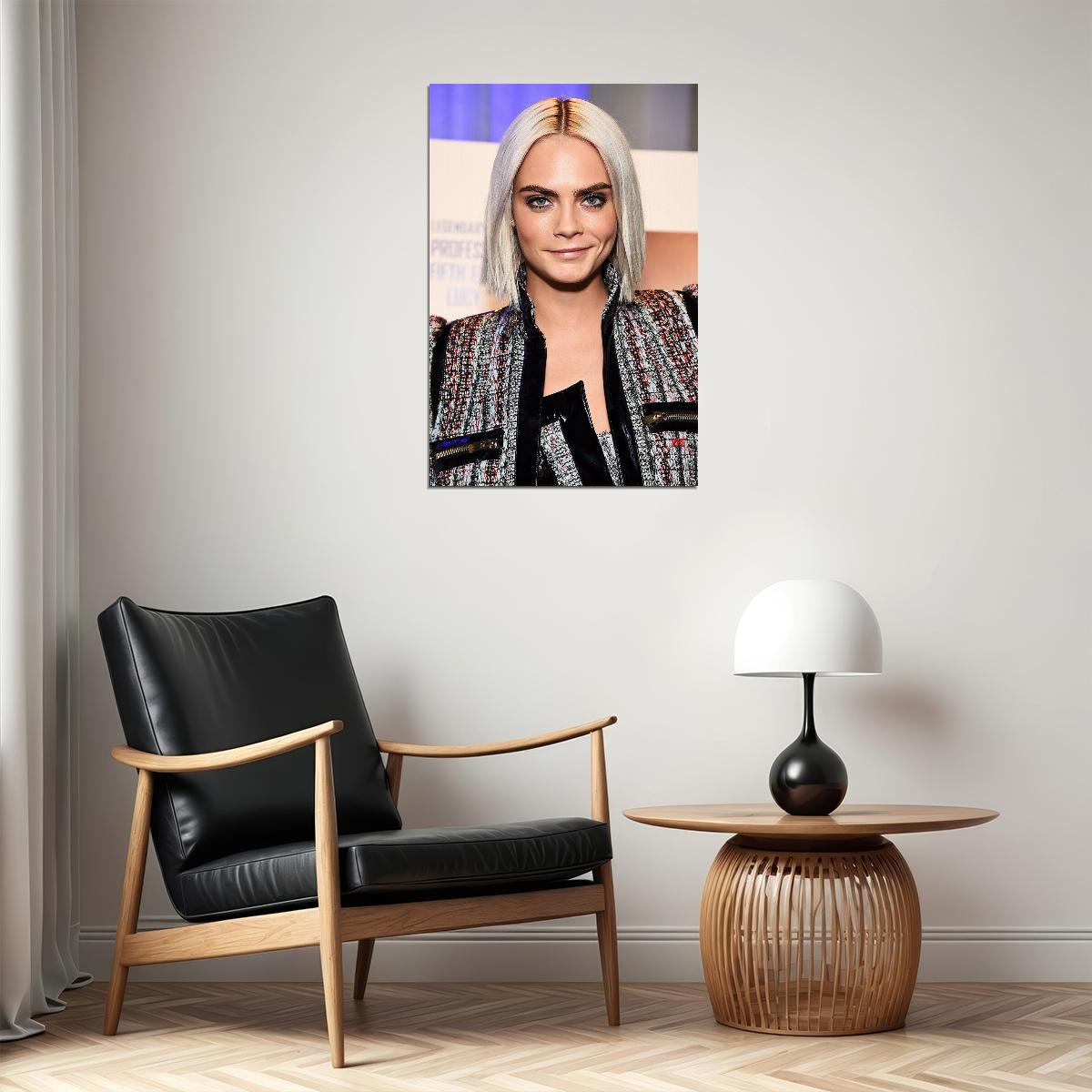 Cara Delevingne Beautiful Model Fashion Artist Poster Wall Art Print Home Wall Decor