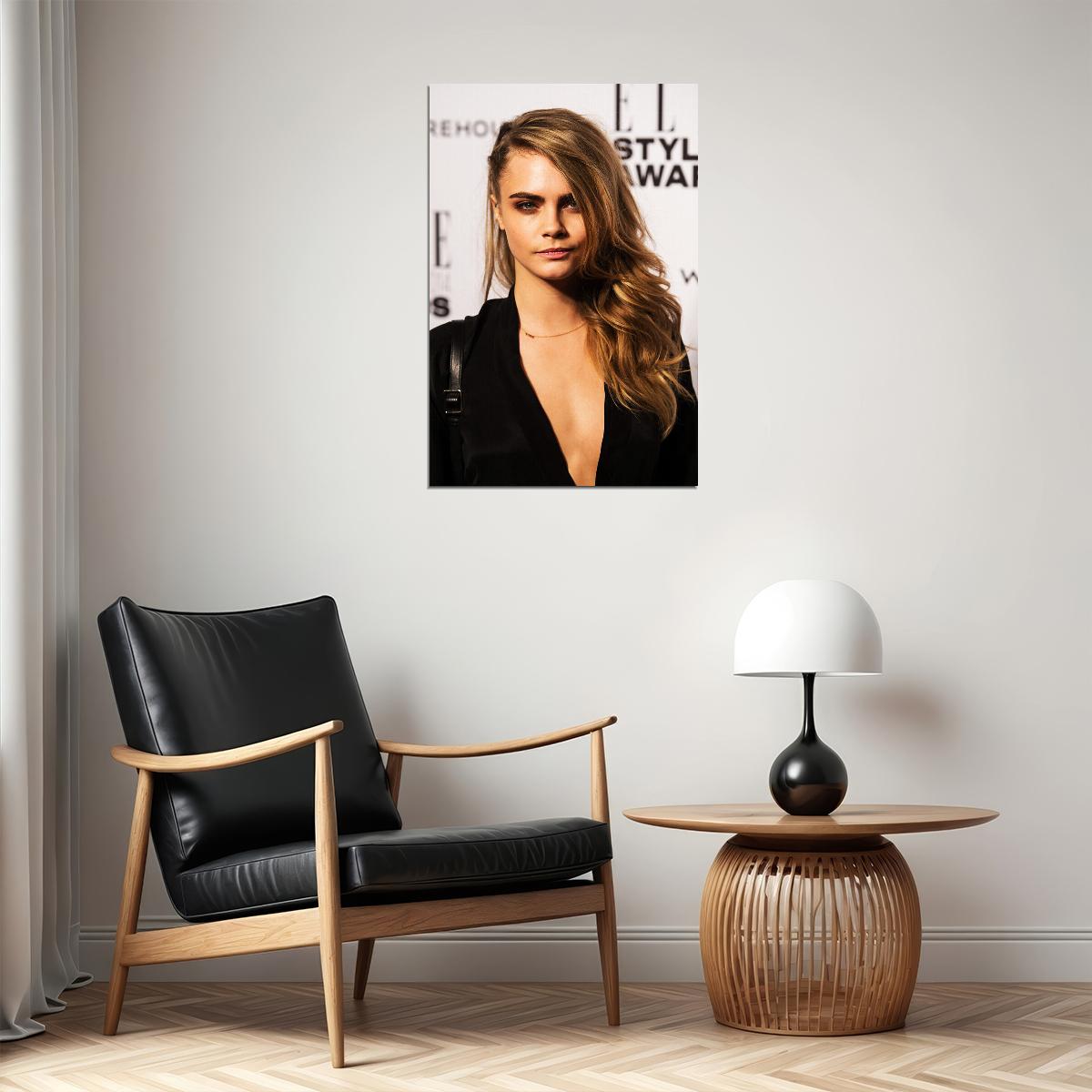 Cara Delevingne Fashion British Model Actress Poster Wall Art Print Home Wall Decor