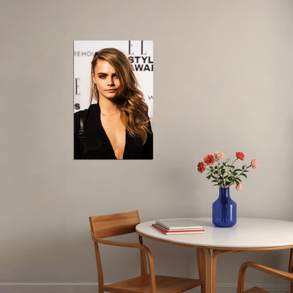 Cara Delevingne Fashion British Model Actress Poster Wall Art Print Home Wall Decor