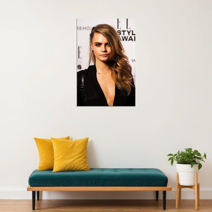 Cara Delevingne Fashion British Model Actress Poster Wall Art Print Home Wall Decor