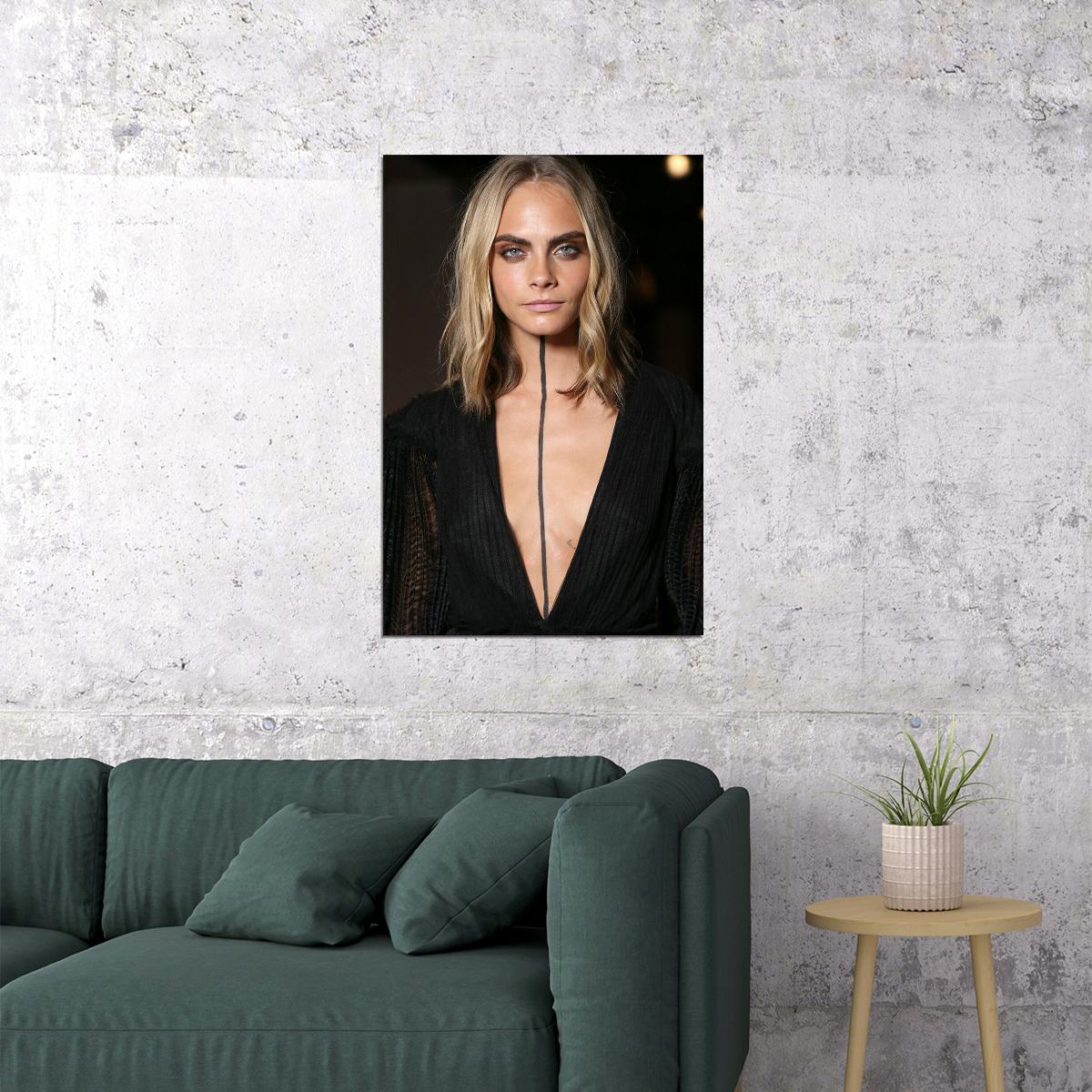 Cara Delevingne Model And Actress Poster Wall Art Print Home Wall Decor