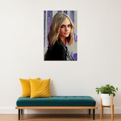 Cara Delevingne British Model Actress Poster Wall Art Print Home Wall Decor