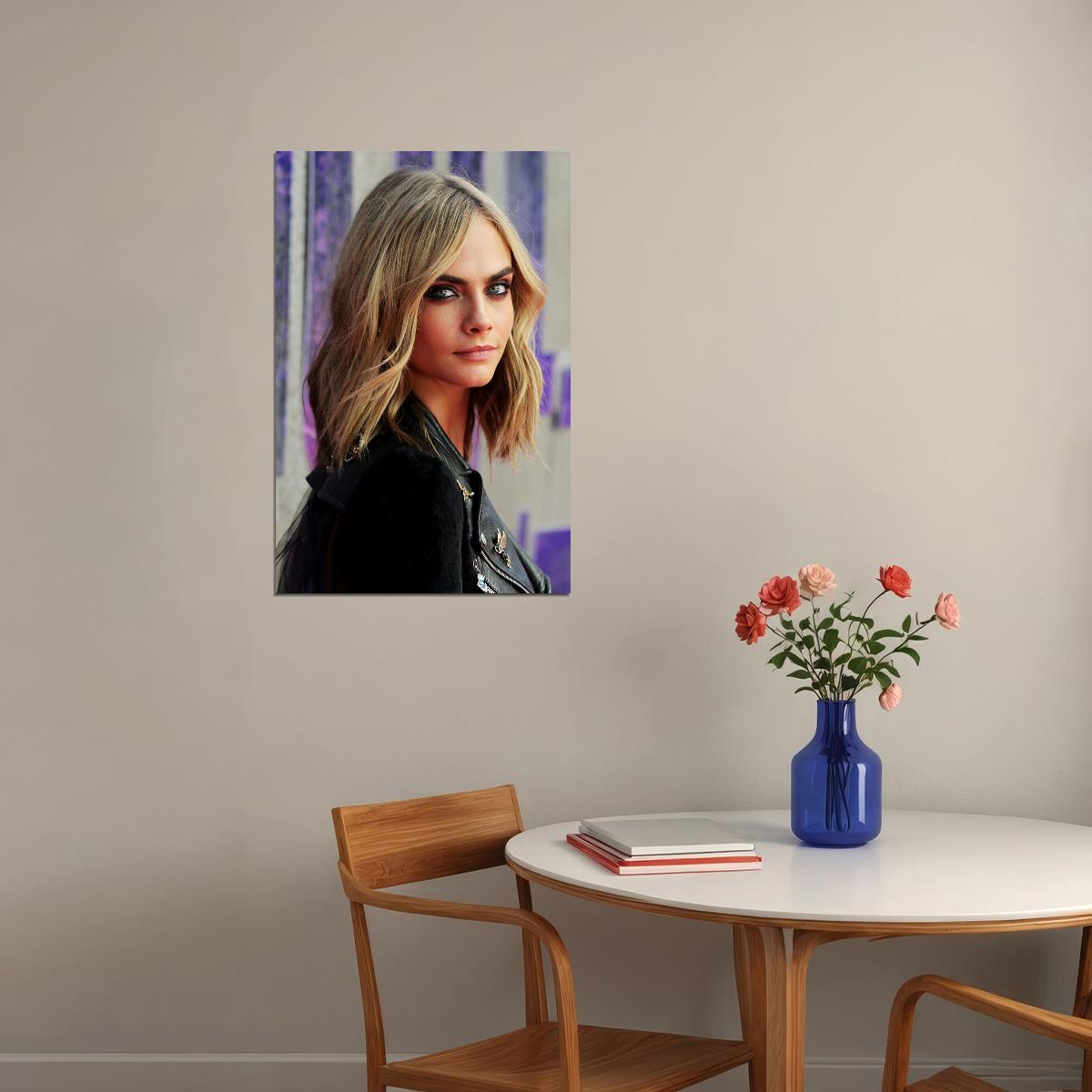 Cara Delevingne British Model Actress Poster Wall Art Print Home Wall Decor