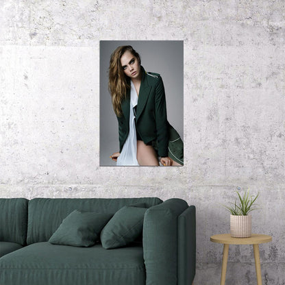 Cara Delevingne Model Actress Poster Wall Art Print Home Wall Decor