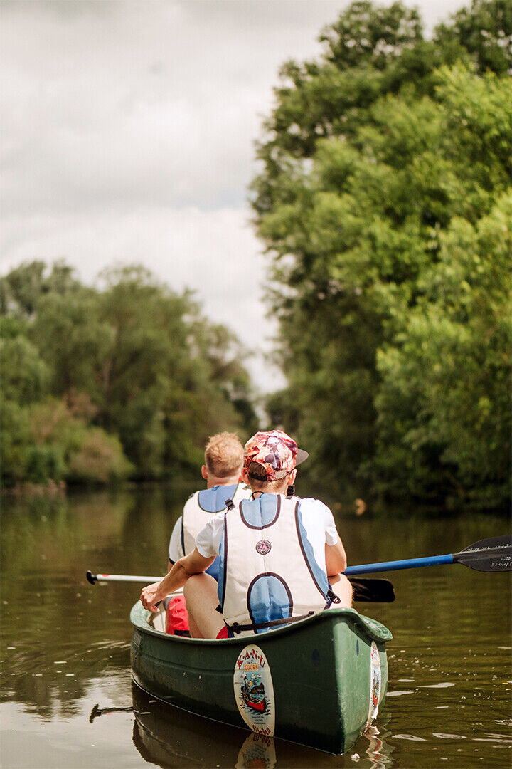 Canoeists Paddle The C&o Canal Rowing Sport Poster Wall Art Print Home Wall Decor