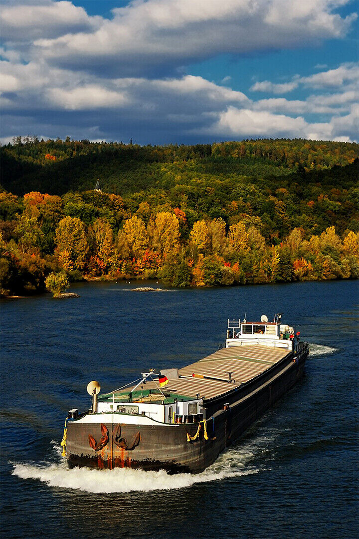 Barge Cruising C&o Canal Watercraft Boat Poster Wall Art Print Home Wall Decor