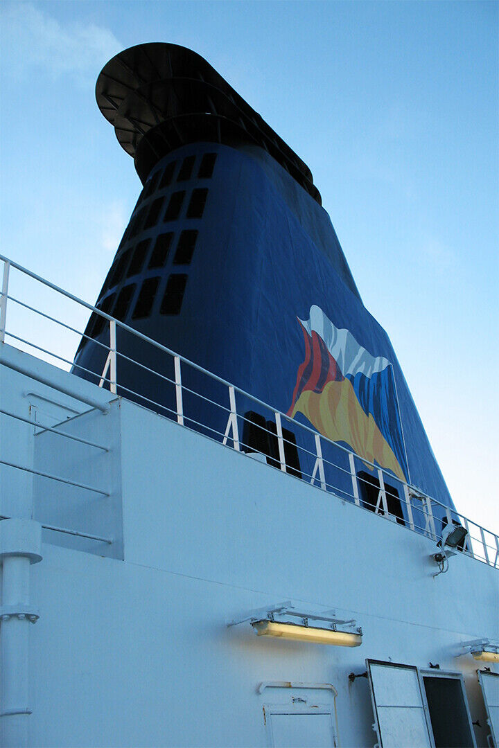Ferry Heading Toward Tsawwassen Terminal Poster Wall Art Print Home Wall Decor