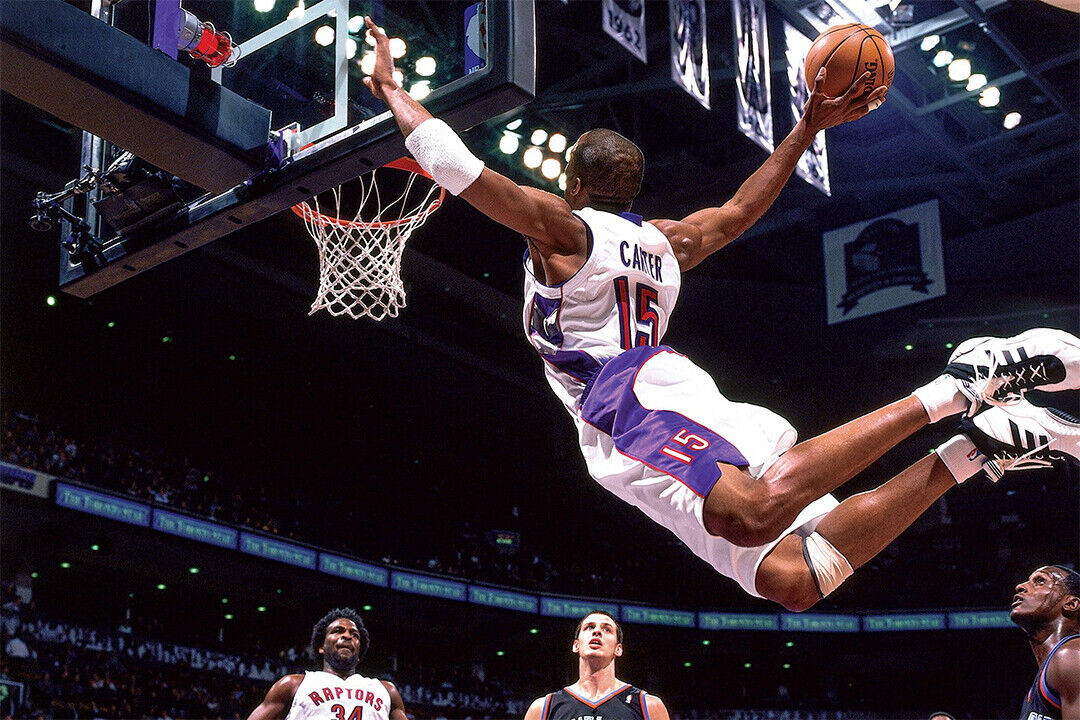 Vince Carter Slam Dunk Legend Basketball Star Poster Wall Art Print Home Wall Decor