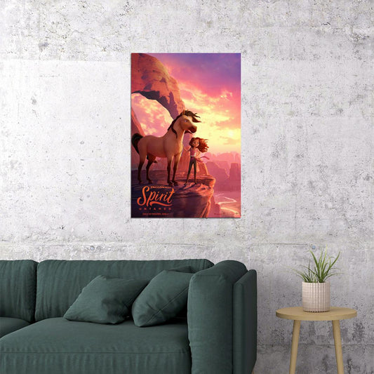 Spirit Untamed Lucky Prescott 2021 Movie Animation Poster Wall Art Print Home Wall Decor