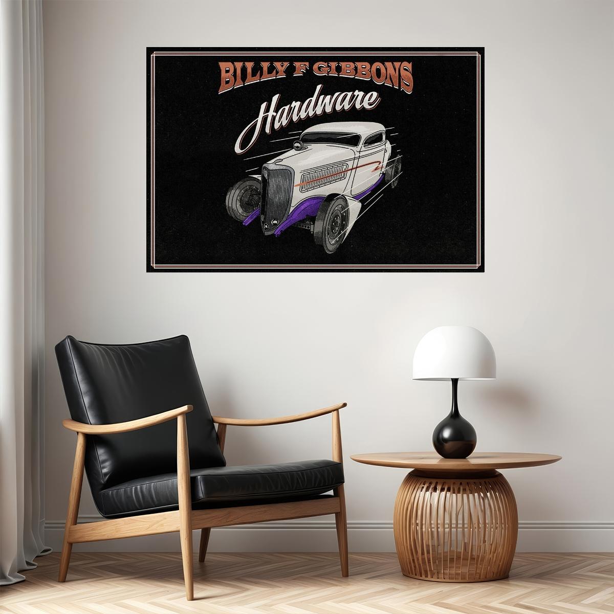 Billy Gibbons Hardware Music Album Poster Wall Art Print Home Wall Decor