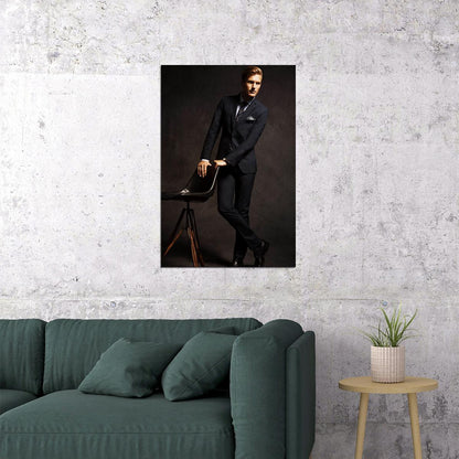 Man Modeling A Suit Fashion Style Photo Poster Wall Art Print Home Wall Decor