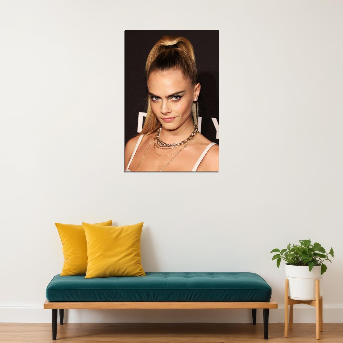 Cara Delevingne Model Actress Poster Wall Art Print Home Wall Decor