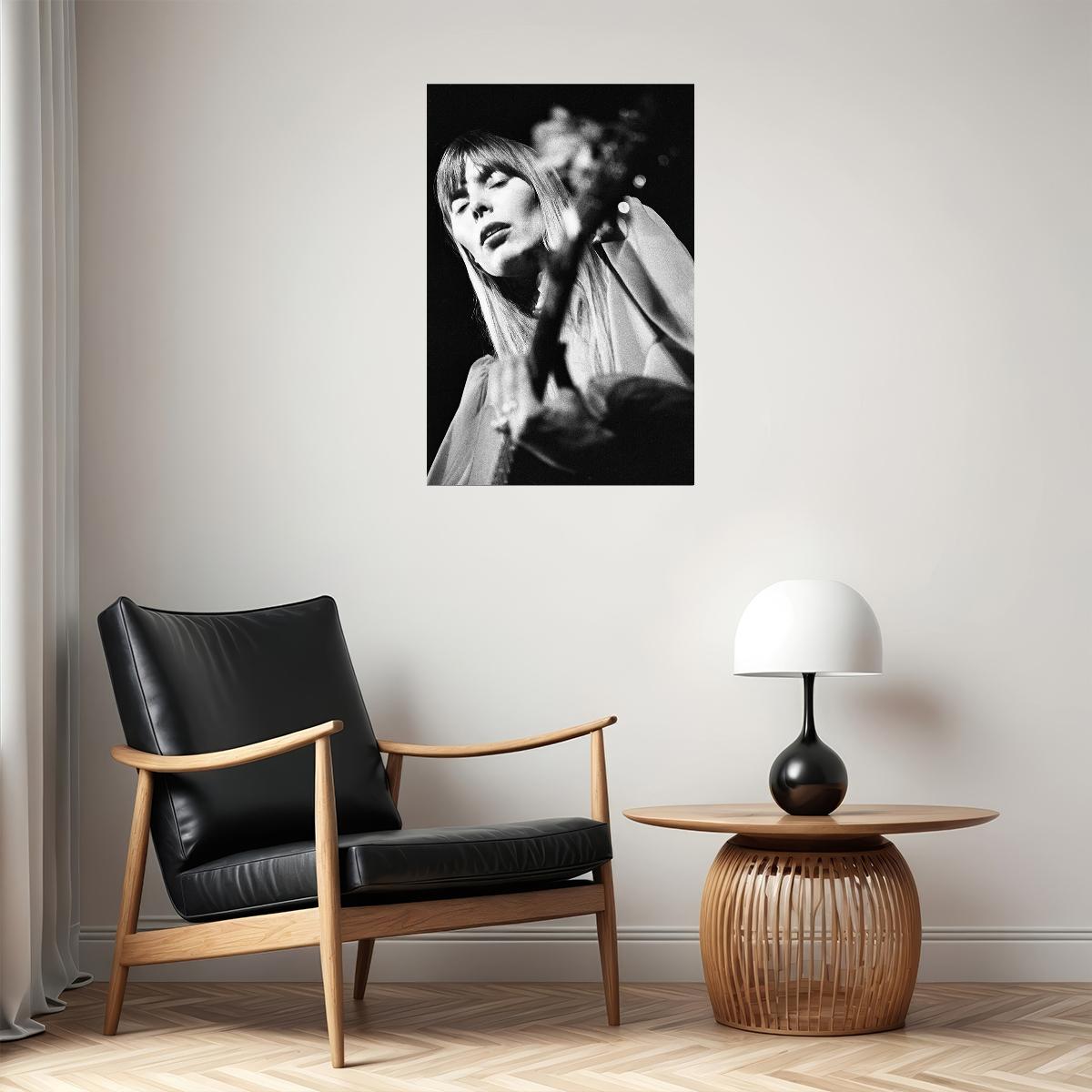 Joni Mitchell Musician Singer Painter Poster Wall Art Print Home Wall Decor