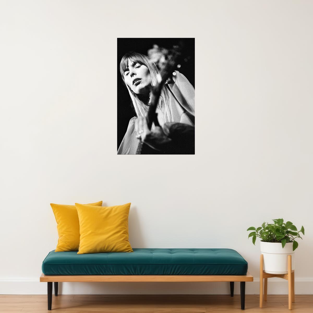 Joni Mitchell Musician Singer Painter Poster Wall Art Print Home Wall Decor