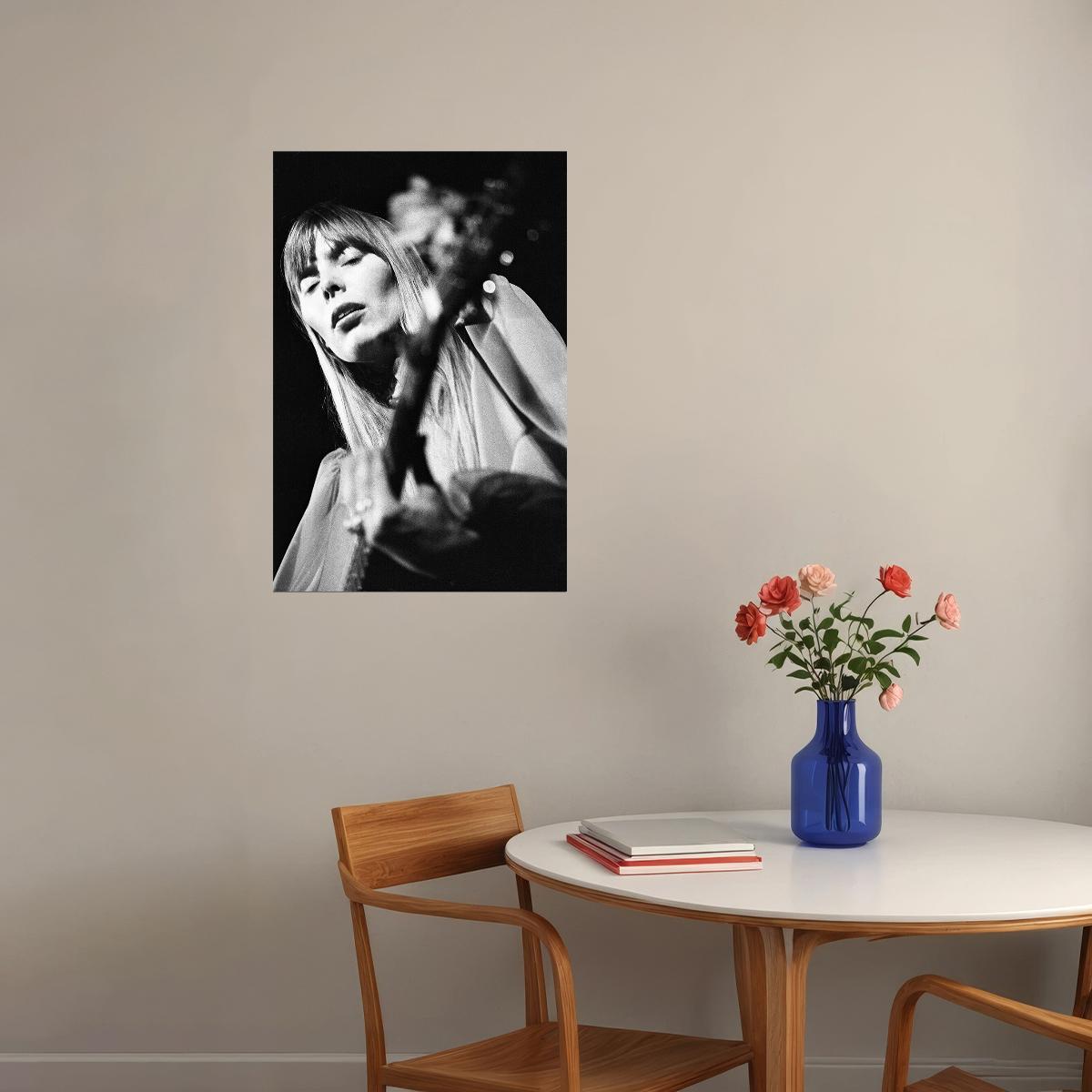 Joni Mitchell Musician Singer Painter Poster Wall Art Print Home Wall Decor