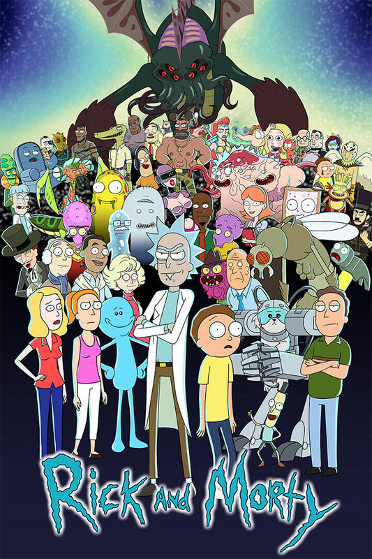 Rick And Morty Season Movie Action Animasyon Poster Wall Art Print Home Wall Decor