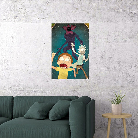 Rick And Morty Movie Cartoon Funny Animation Poster Wall Art Print Home Wall Decor