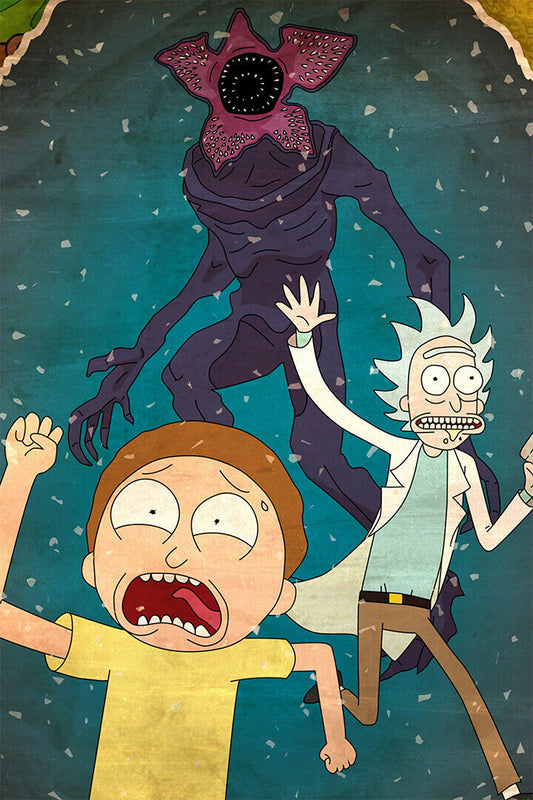 Rick And Morty Movie Cartoon Funny Animation Poster Wall Art Print Home Wall Decor