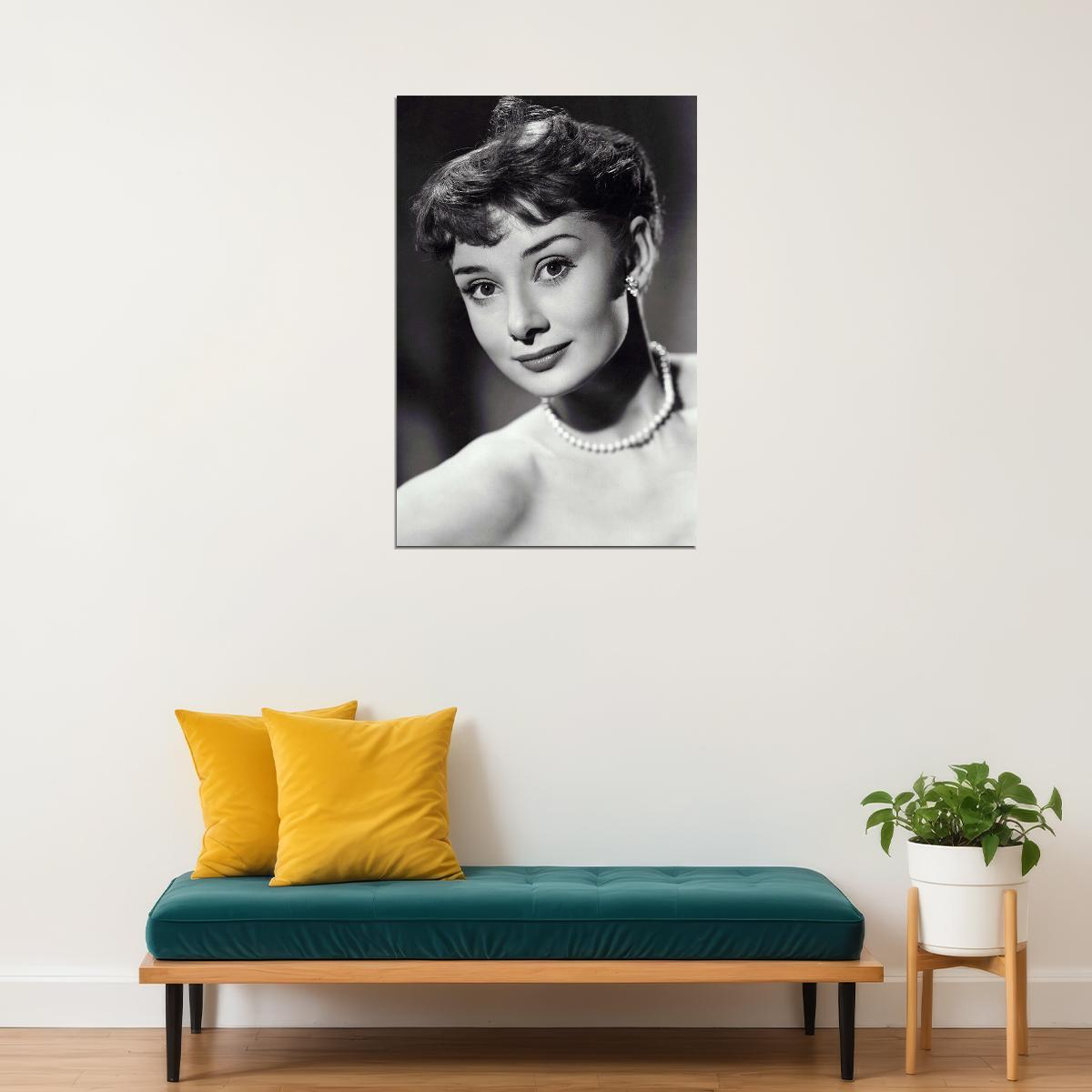 Hepburn Audrey Fashion Philanthropist Model Poster Wall Art Print Home Wall Decor