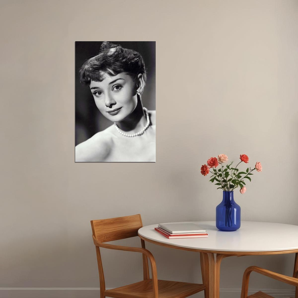 Hepburn Audrey Fashion Philanthropist Model Poster Wall Art Print Home Wall Decor