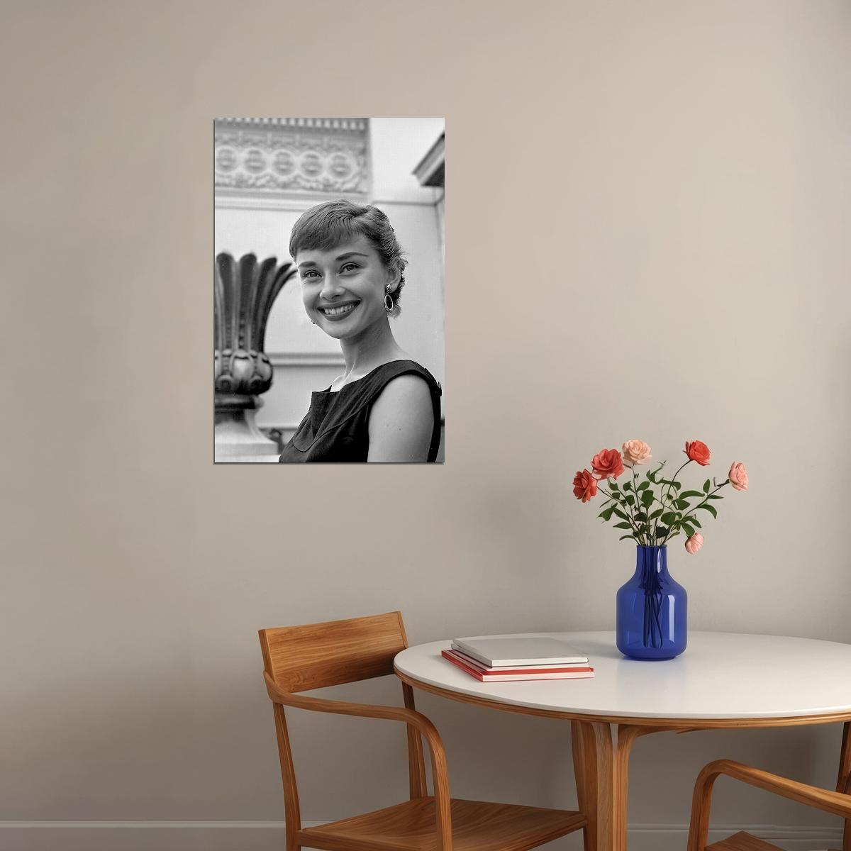Hepburn Audrey Model Actress Fashion Poster Wall Art Print Home Wall Decor